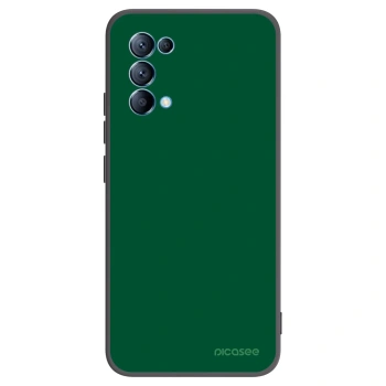 Picasee silikonowe czarne etui na OPPO Reno 5 5G - Green Gleam