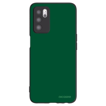 Picasee silikonowe czarne etui na OPPO A16 - Green Gleam