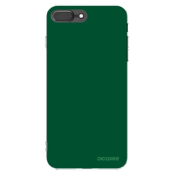 Picasee silikonowe przeźroczyste etui na Apple iPhone 8 Plus - Green Gleam