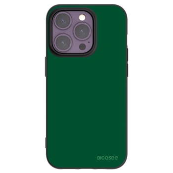 Picasee silikonowe czarne etui na Apple iPhone 14 Pro - Green Gleam