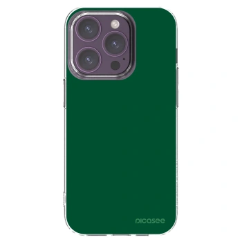 Picasee silikonowe przeźroczyste etui na Apple iPhone 14 Pro - Green Gleam