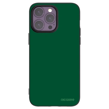 Picasee silikonowe czarne etui na Apple iPhone 14 Pro Max - Green Gleam