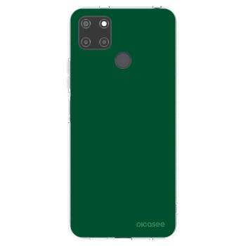 Picasee silikonowe przeźroczyste etui na Realme C21Y - Green Gleam