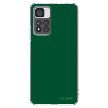 Picasee silikonowe przeźroczyste etui na Xiaomi Redmi Note 11 Pro+ 5G - Green Gleam