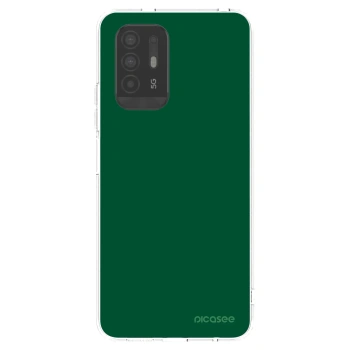 Picasee silikonowe przeźroczyste etui na OPPO A94 5G - Green Gleam