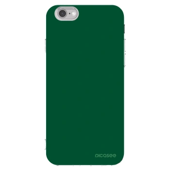 Picasee silikonowe przeźroczyste etui na Apple iPhone 6/6S - Green Gleam