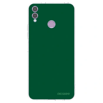 Picasee silikonowe przeźroczyste etui na Honor 8X - Green Gleam