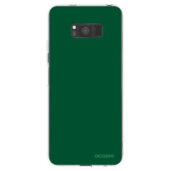 Picasee silikonowe przeźroczyste etui na Samsung Galaxy S8 G950F - Green Gleam