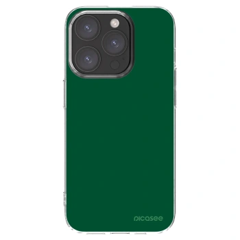 Picasee silikonowe przeźroczyste etui na Apple iPhone 15 Pro - Green Gleam
