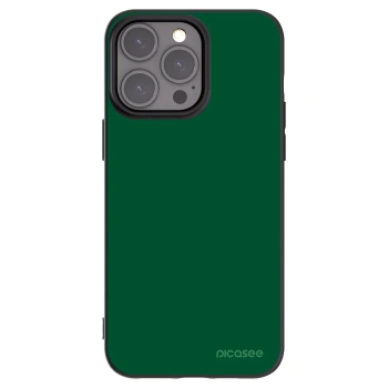 Picasee silikonowe czarne etui na Apple iPhone 15 Pro Max - Green Gleam