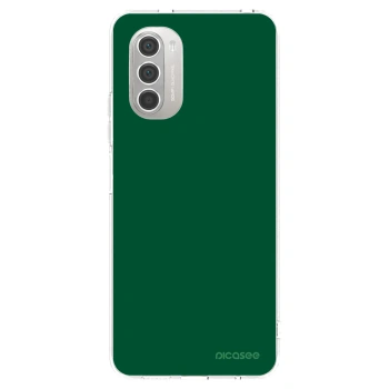 Picasee silikonowe przeźroczyste etui na Motorola Moto G51 - Green Gleam