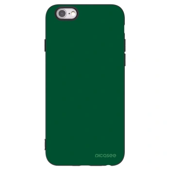 Picasee silikonowe czarne etui na Apple iPhone 6/6S - Green Gleam