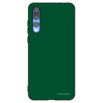 Picasee silikonowe czarne etui na Huawei P20 Pro - Green Gleam