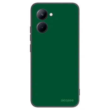 Picasee silikonowe czarne etui na Realme C33 (2023) - Green Gleam
