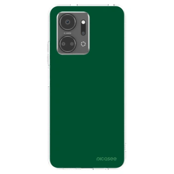 Picasee silikonowe przeźroczyste etui na Honor X7a - Green Gleam