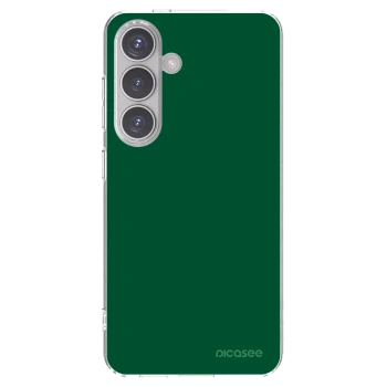 Picasee silikonowe przeźroczyste etui na Samsung Galaxy S24 S921B 5G - Green Gleam