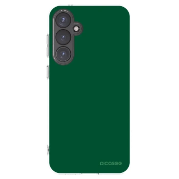 Picasee silikonowe przeźroczyste etui na Samsung Galaxy S23 FE S711B - Green Gleam