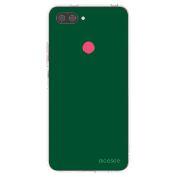 Picasee silikonowe przeźroczyste etui na Xiaomi Mi 8 Lite - Green Gleam