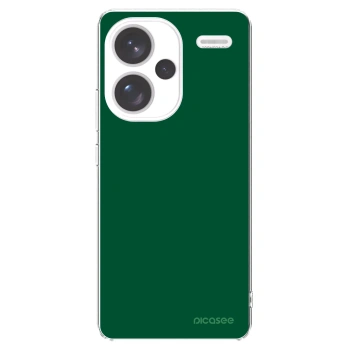 Picasee silikonowe przeźroczyste etui na Xiaomi Redmi Note 13 Pro+ 5G - Green Gleam