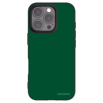 Picasee silikonowe czarne etui na Apple iPhone 16 Pro - Green Gleam