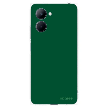 Picasee silikonowe przeźroczyste etui na Realme C33 (2023) - Green Gleam
