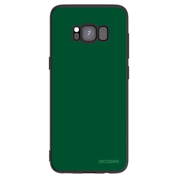 Picasee silikonowe czarne etui na Samsung Galaxy S8 G950F - Green Gleam