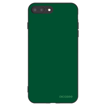 Picasee silikonowe czarne etui na Apple iPhone 7 Plus - Green Gleam