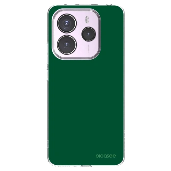 Picasee silikonowe przeźroczyste etui na Xiaomi Redmi Note 14 5G - Green Gleam