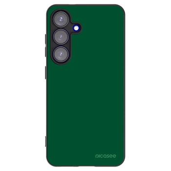Picasee silikonowe czarne etui na Samsung Galaxy S25 5G - Green Gleam