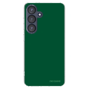 Picasee silikonowe przeźroczyste etui na Samsung Galaxy S25 5G - Green Gleam