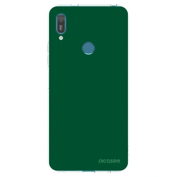 Picasee silikonowe przeźroczyste etui na Huawei Y7 2019 - Green Gleam