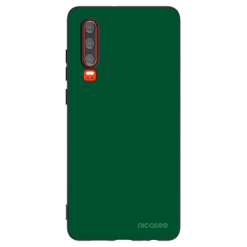 Picasee silikonowe czarne etui na Huawei P30 - Green Gleam