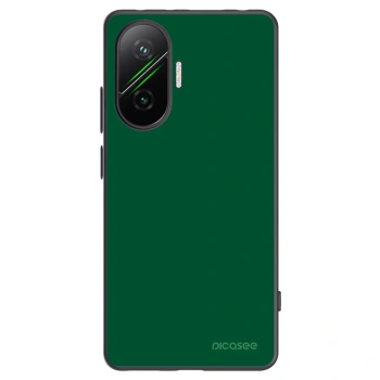 Picasee silikonowe czarne etui na Xiaomi Poco F7 Pro 5G - Green Gleam