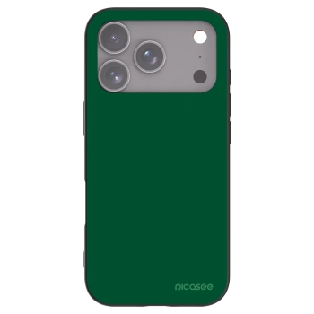 Picasee silikonowe czarne etui na Apple iPhone 17 Pro - Green Gleam