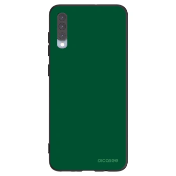 Picasee silikonowe czarne etui na Samsung Galaxy A70 A705F - Green Gleam