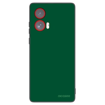 Picasee silikonowe czarne etui na Motorola Edge 50 Fusion - Green Gleam