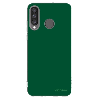 Picasee silikonowe przeźroczyste etui na Huawei P30 Lite - Green Gleam