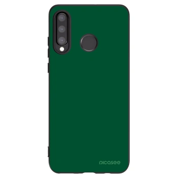 Picasee silikonowe czarne etui na Huawei P30 Lite - Green Gleam