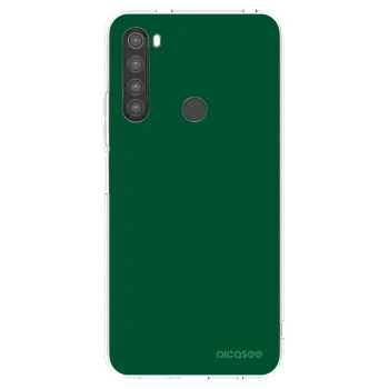 Picasee silikonowe przeźroczyste etui na Xiaomi Redmi Note 8 - Green Gleam