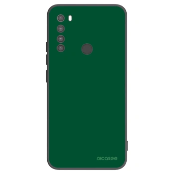 Picasee silikonowe czarne etui na Xiaomi Redmi Note 8 - Green Gleam
