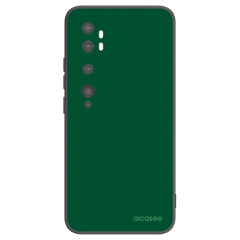 Picasee silikonowe czarne etui na Xiaomi Mi Note 10 (Pro) - Green Gleam