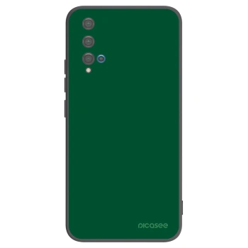 Picasee silikonowe czarne etui na Huawei Nova 5T - Green Gleam
