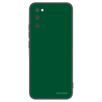 Picasee silikonowe czarne etui na Samsung Galaxy S20 G980F - Green Gleam