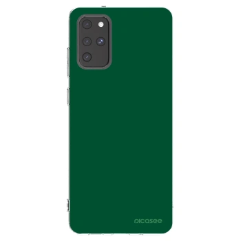 Picasee silikonowe przeźroczyste etui na Samsung Galaxy S20+ G985F - Green Gleam