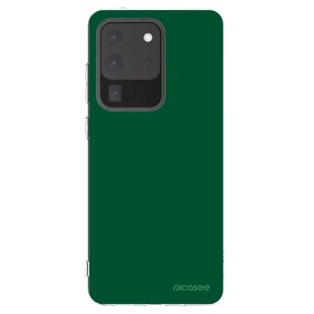 Picasee silikonowe przeźroczyste etui na Samsung Galaxy S20 Ultra 5G G988F - Green Gleam