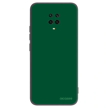Picasee silikonowe czarne etui na Xiaomi Redmi Note 9 Pro - Green Gleam