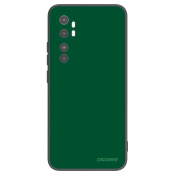 Picasee silikonowe czarne etui na Xiaomi Mi Note 10 Lite - Green Gleam