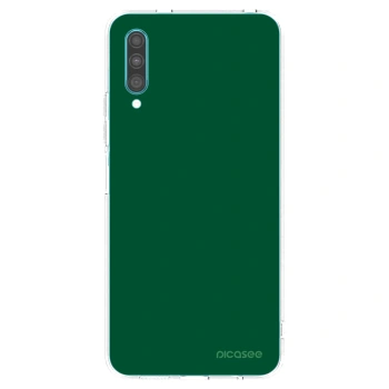 Picasee silikonowe przeźroczyste etui na Samsung Galaxy A30s A307F - Green Gleam