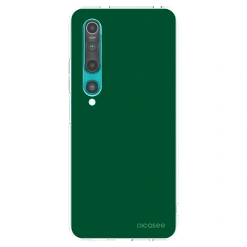 Picasee silikonowe przeźroczyste etui na Xiaomi Mi 10 - Green Gleam