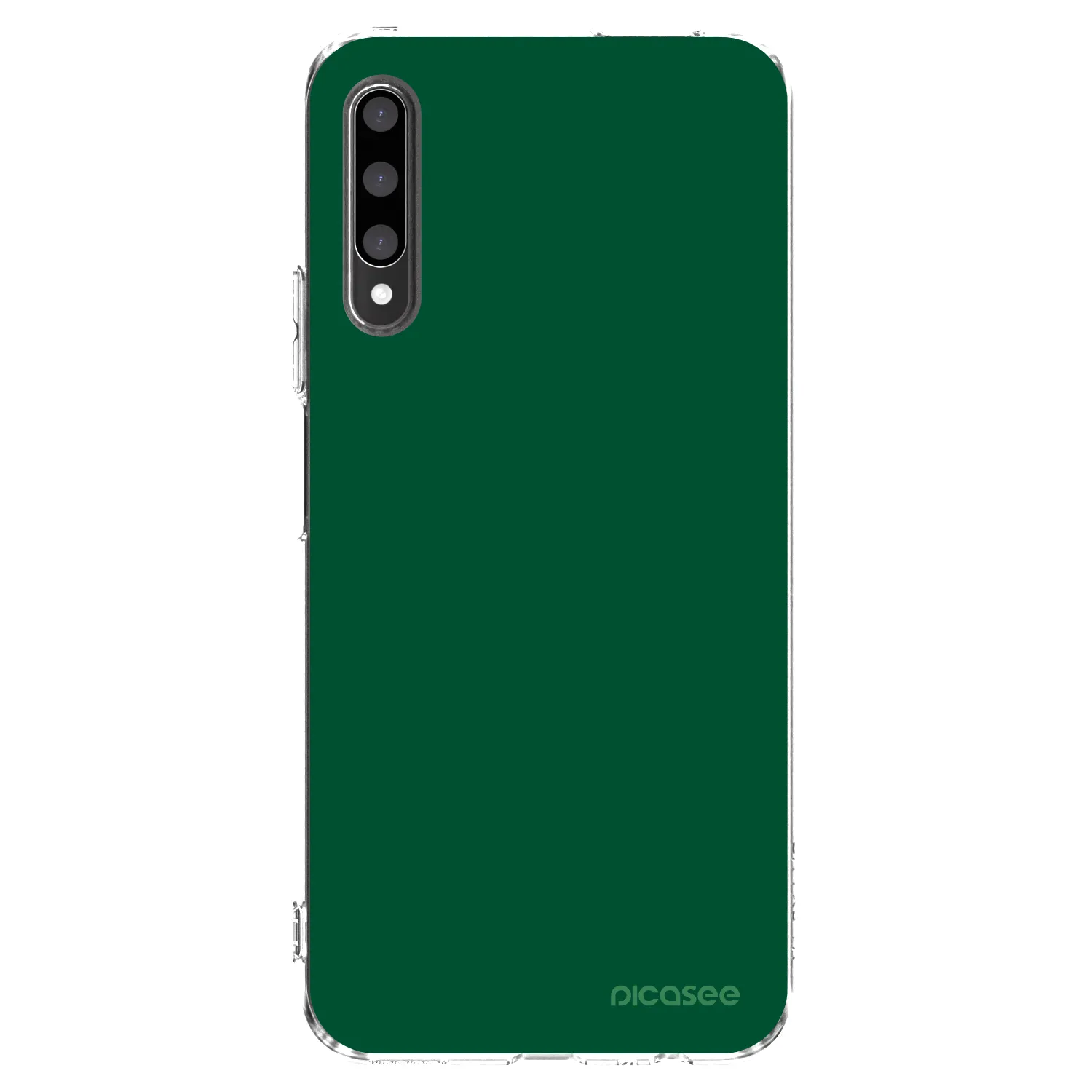 Picasee silikonowe przeźroczyste etui na Honor 9X Pro - Green Gleam